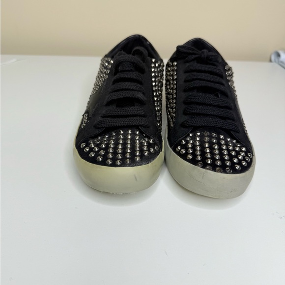 Black star Studded rockstar Women's Sneakers - Picture 5 of 10